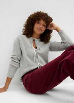 Chaqueta de punto con detalle de lazo