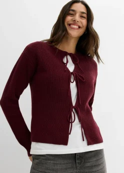 Chaqueta de punto con detalle de lazo