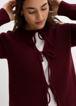 Chaqueta de punto con detalle de lazo