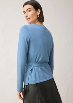 Chaqueta de punto con diseño cruzado