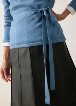 Chaqueta de punto con diseño cruzado