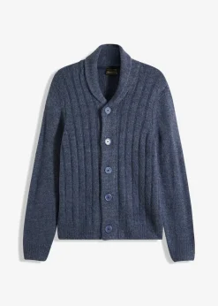 Chaqueta de punto con diseño acanalado