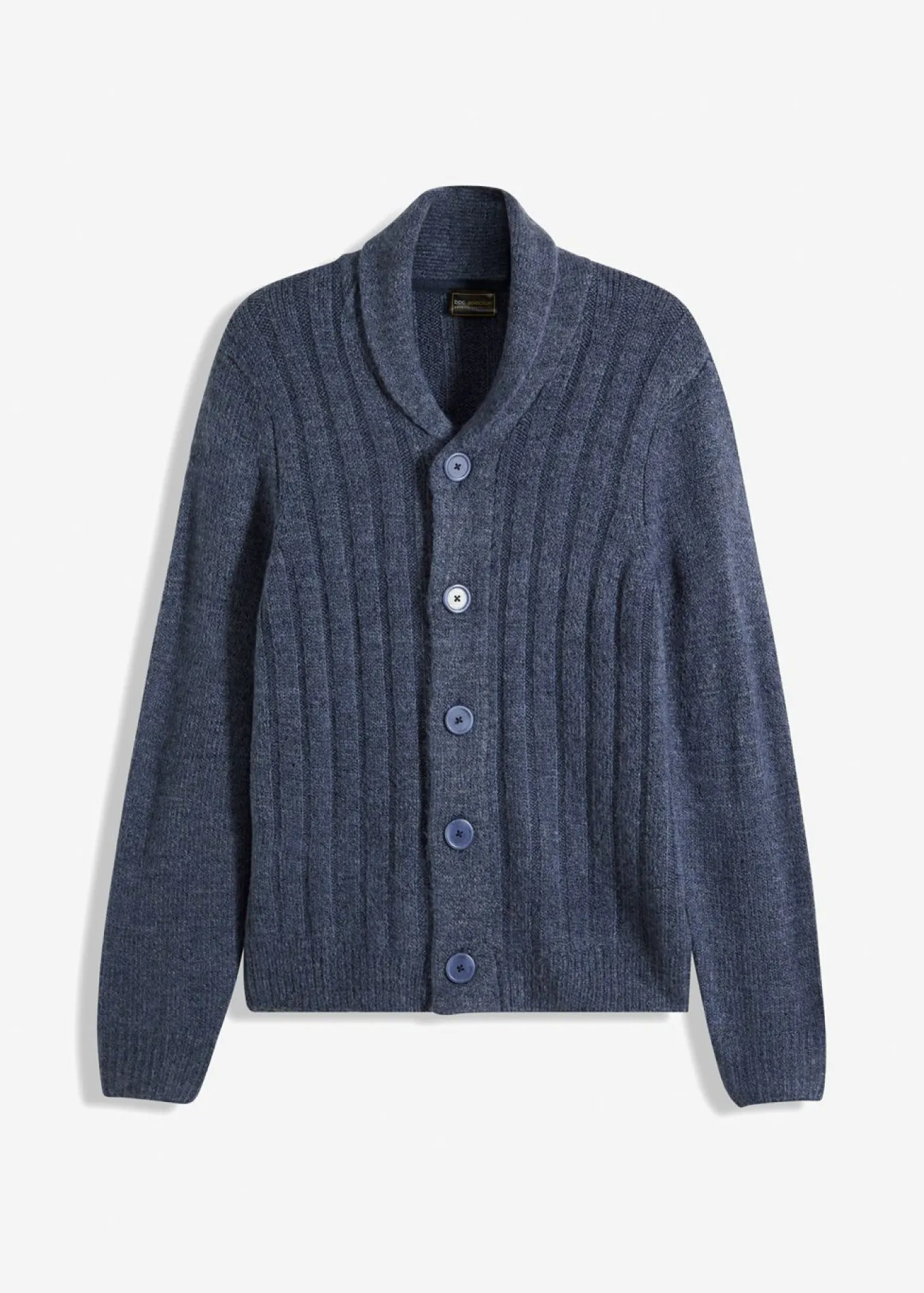 Chaqueta de punto con diseño acanalado