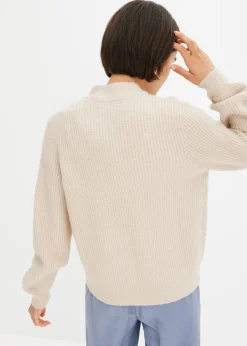 Chaqueta de punto con patrón trenzado