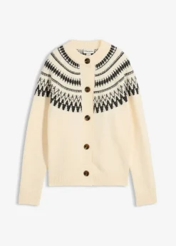 Chaqueta de punto con patrón nórdico
