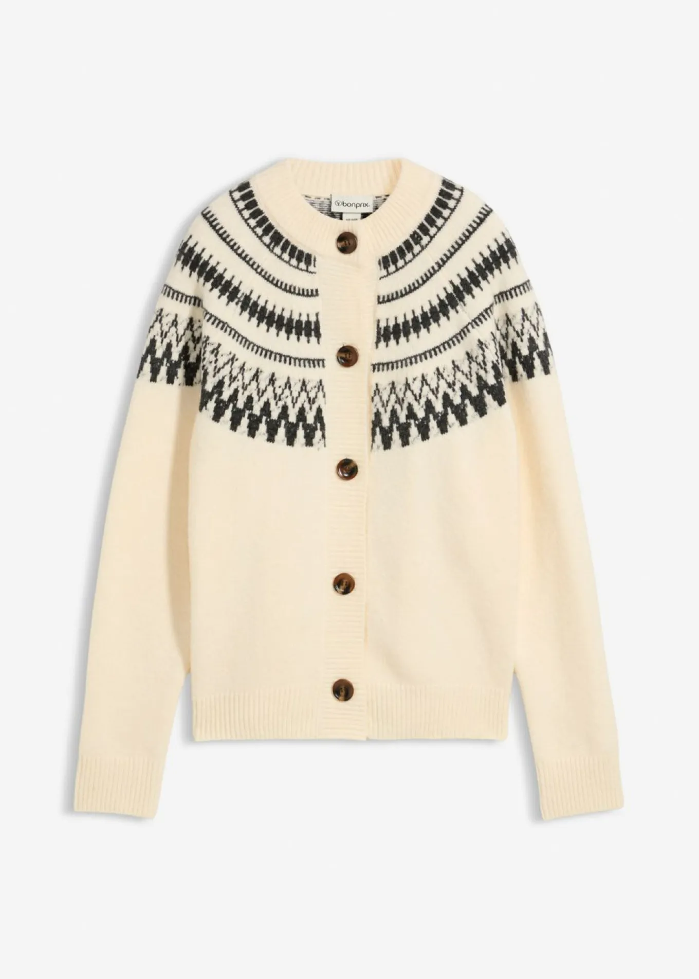 Chaqueta de punto con patrón nórdico