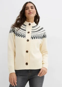Chaqueta de punto con patrón nórdico
