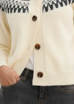 Chaqueta de punto con patrón nórdico