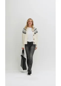 Chaqueta de punto con patrón nórdico
