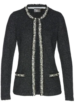Chaqueta de punto con perlas