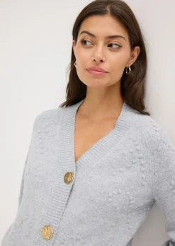 Chaqueta de punto con textura