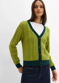 Chaqueta de punto de algodón puro