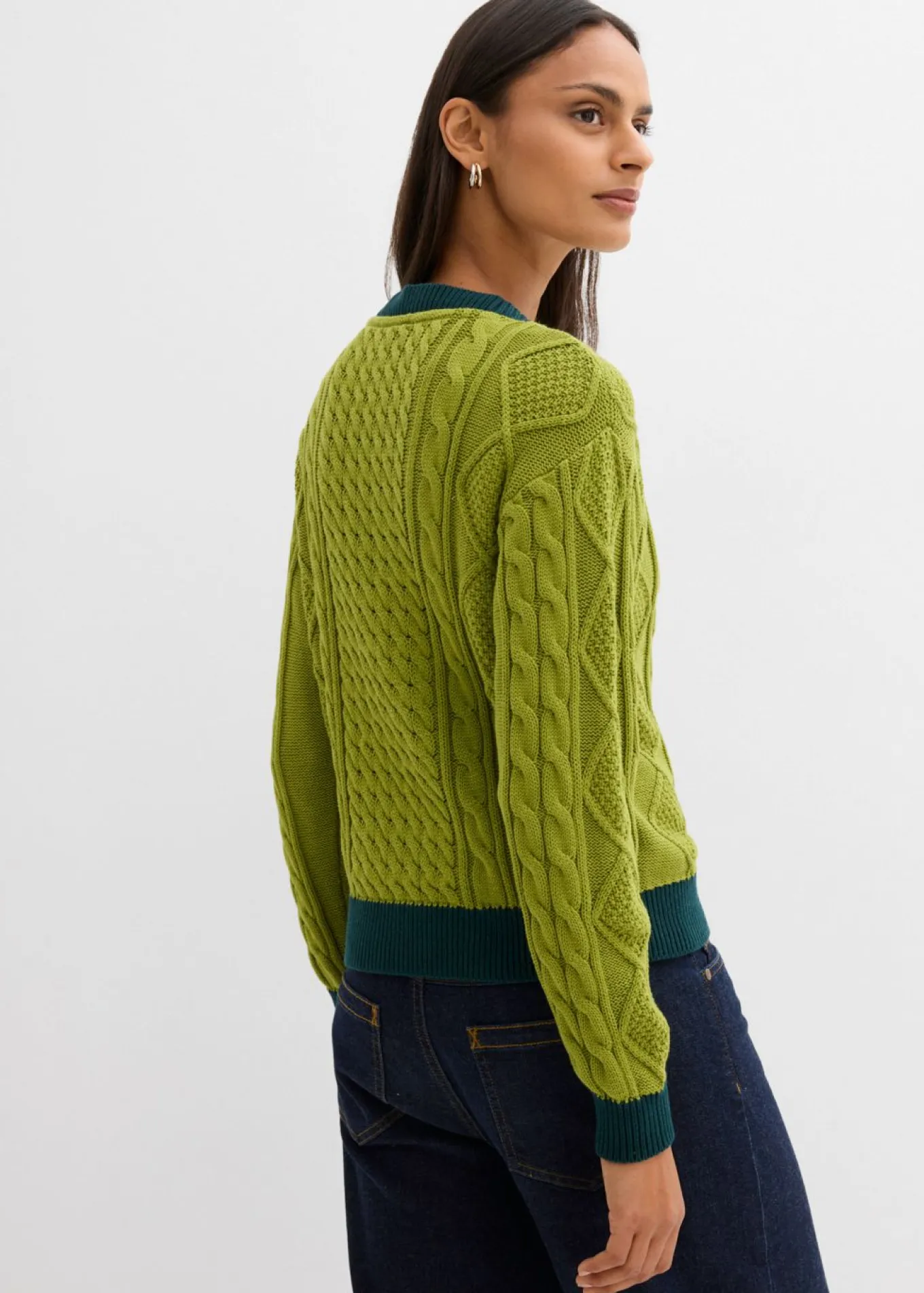 Chaqueta de punto de algodón puro