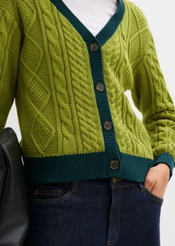 Chaqueta de punto de algodón puro