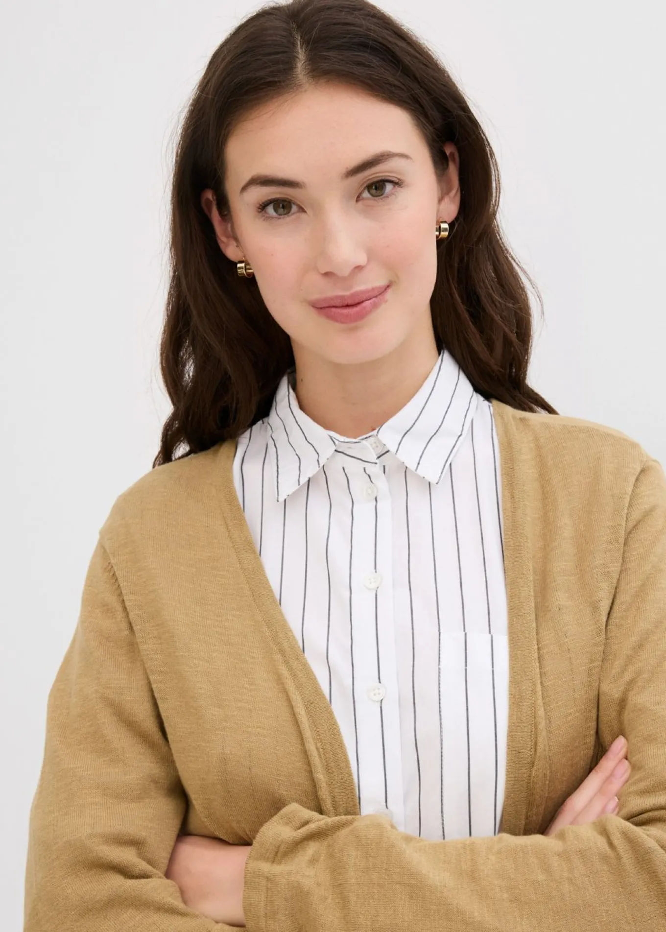 Chaqueta de punto de algodón ligero y calidad superior