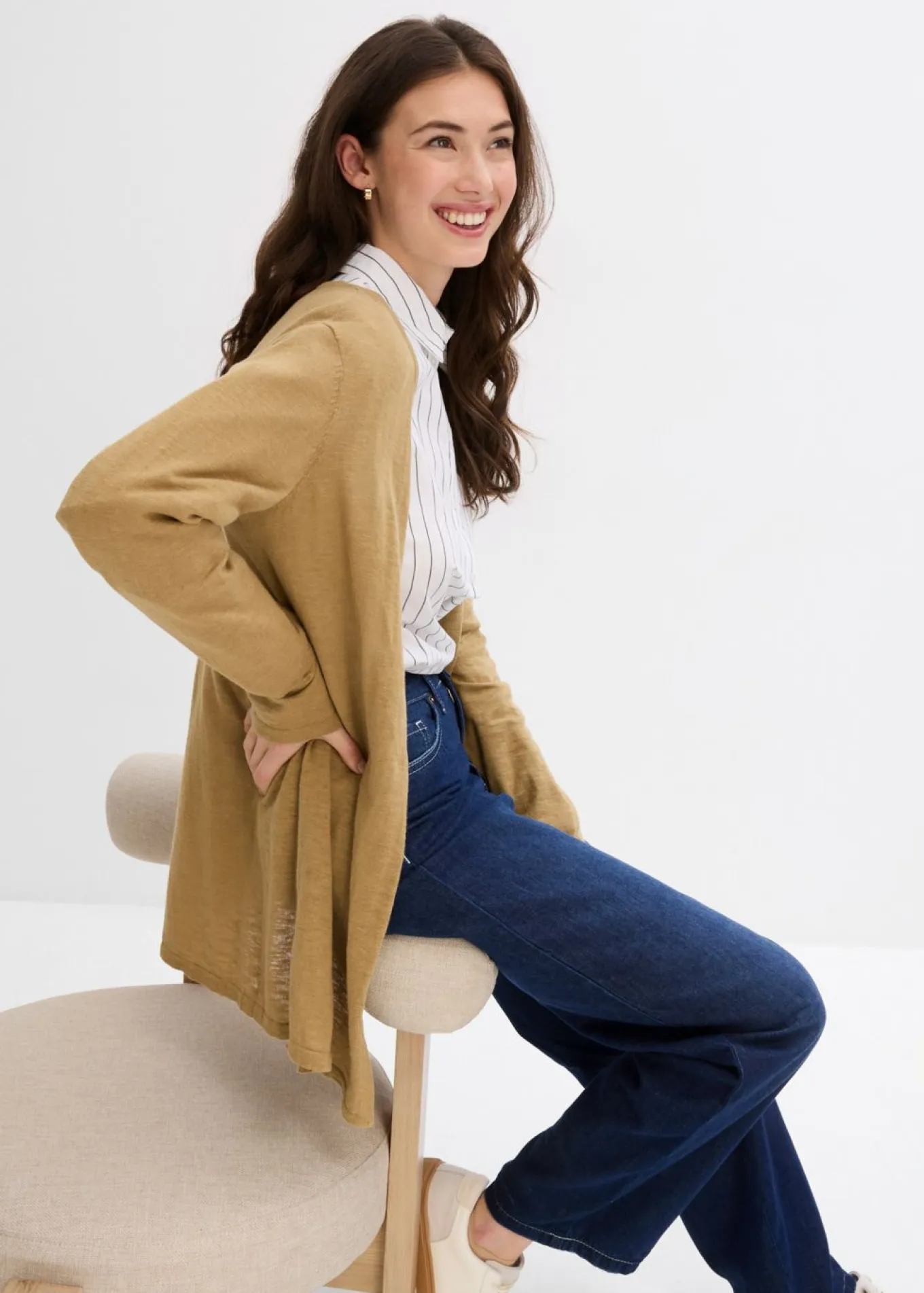 Chaqueta de punto de algodón ligero y calidad superior