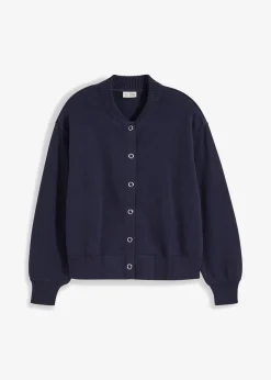 Chaqueta de punto de algodón puro