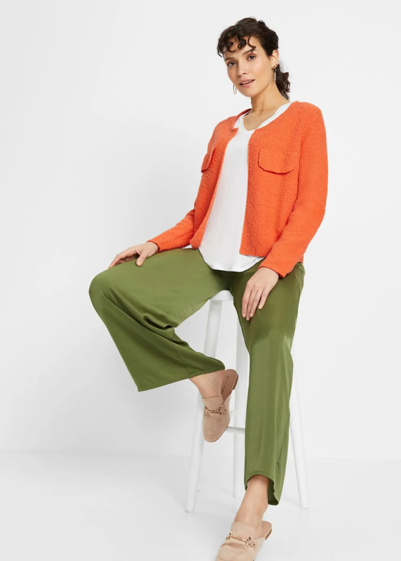 Chaqueta de punto de bouclé
