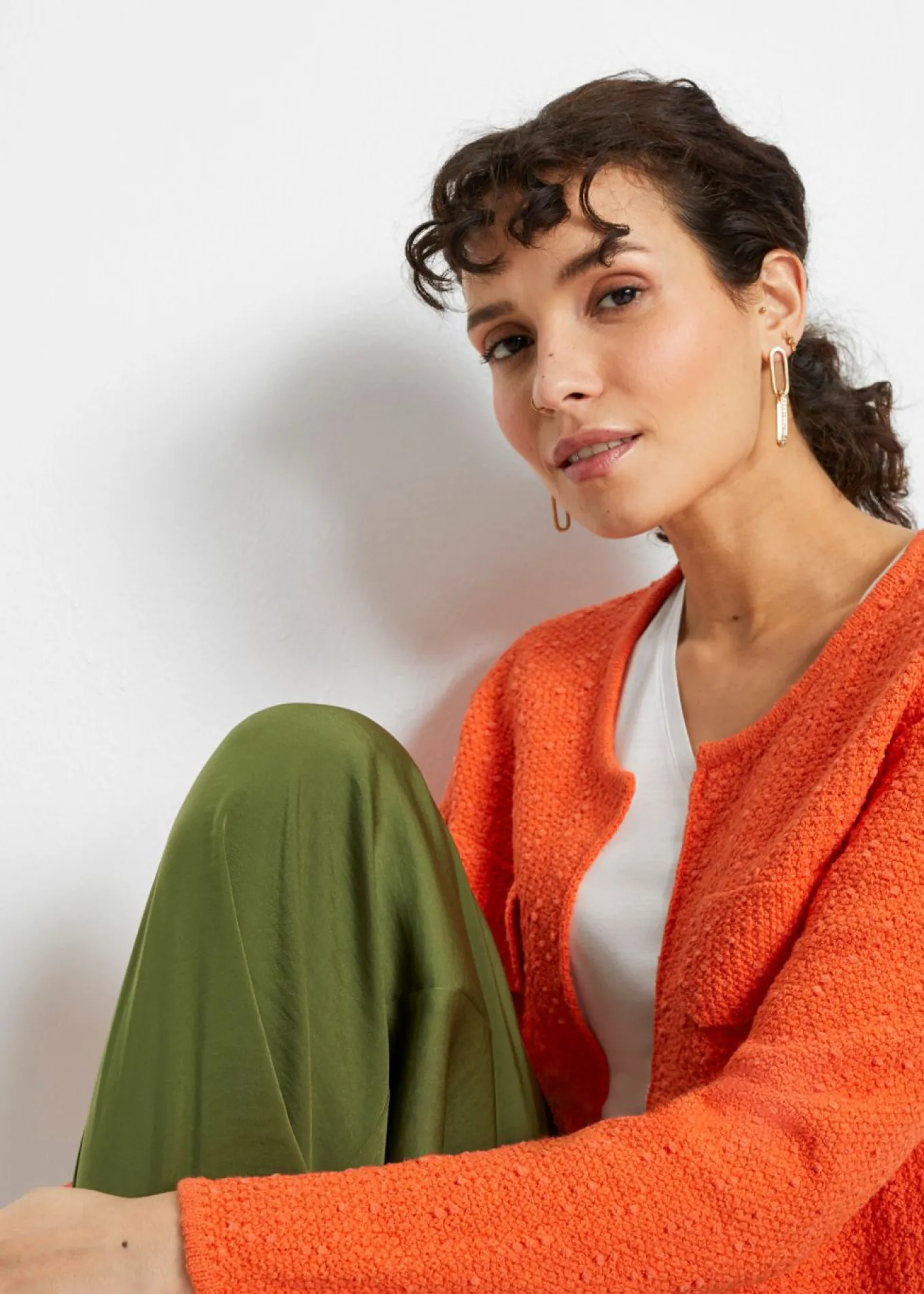 Chaqueta de punto de bouclé