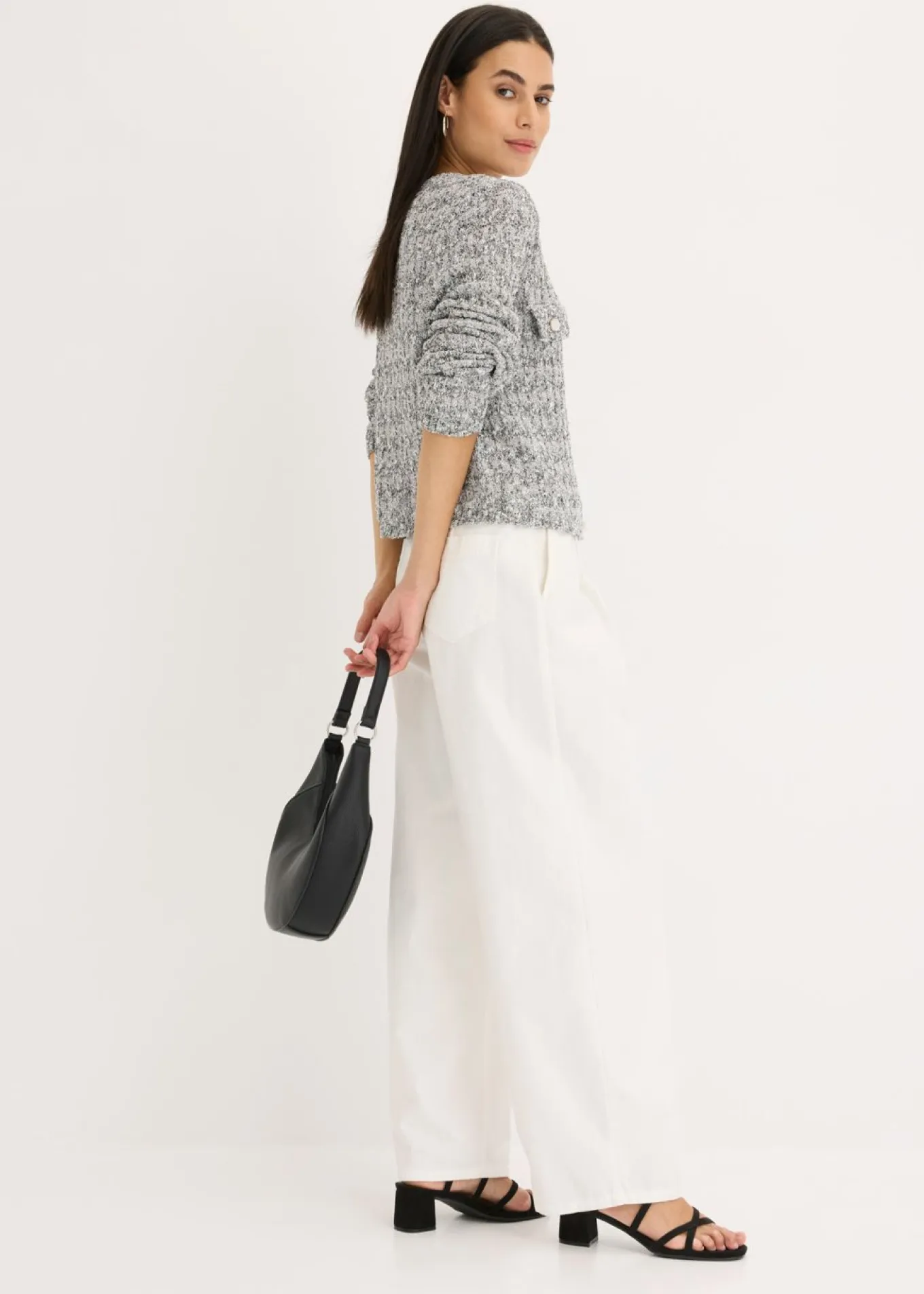 Chaqueta de punto de bouclé