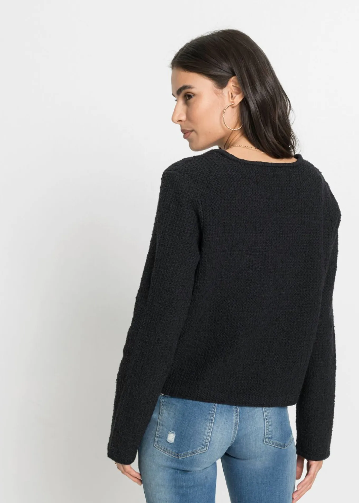 Chaqueta de punto de bouclé