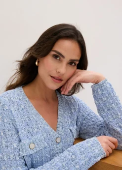 Chaqueta de punto de bouclé