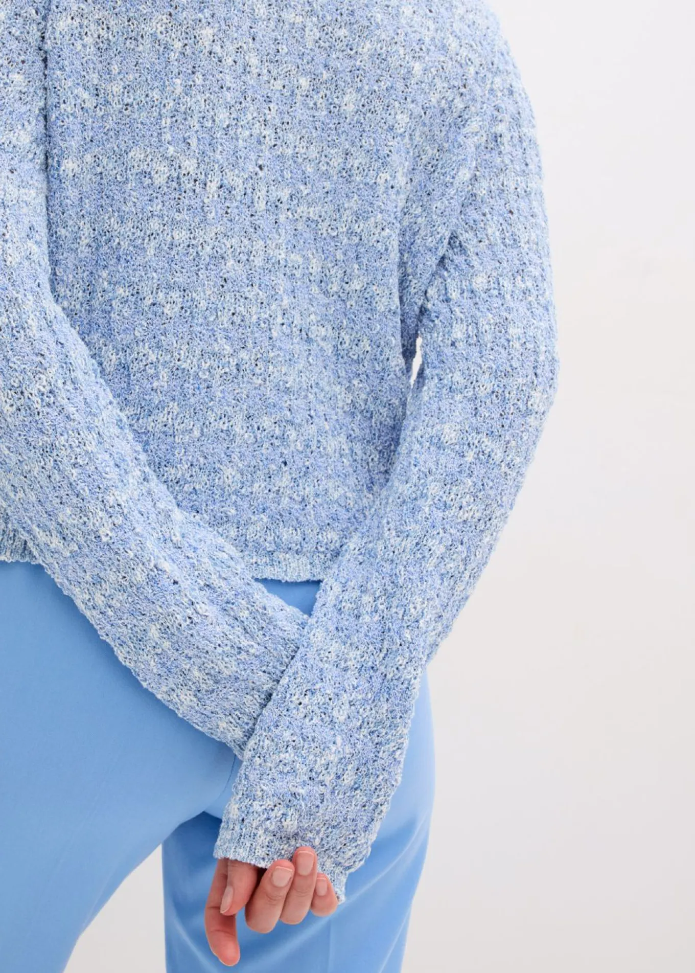 Chaqueta de punto de bouclé