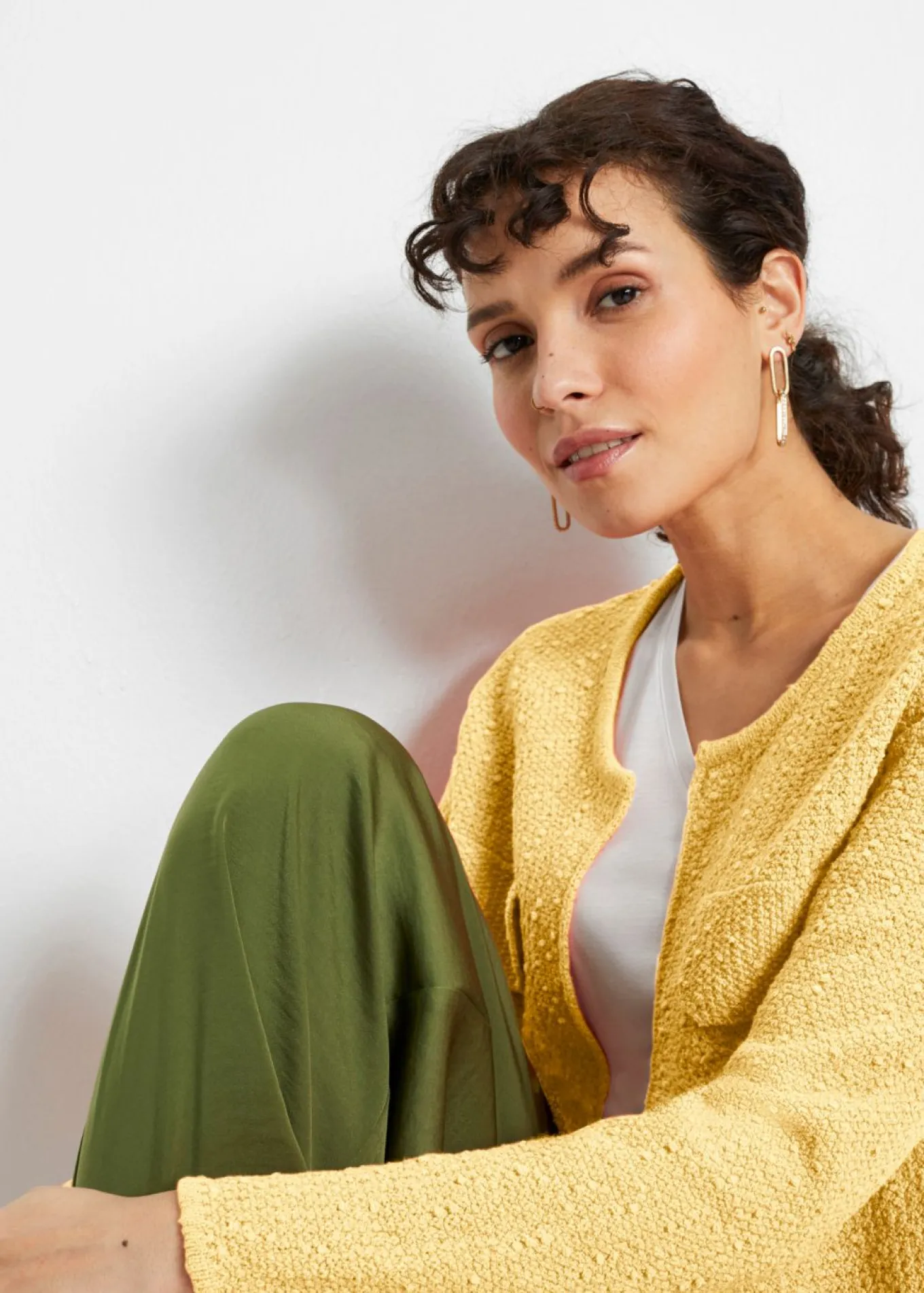 Chaqueta de punto de bouclé