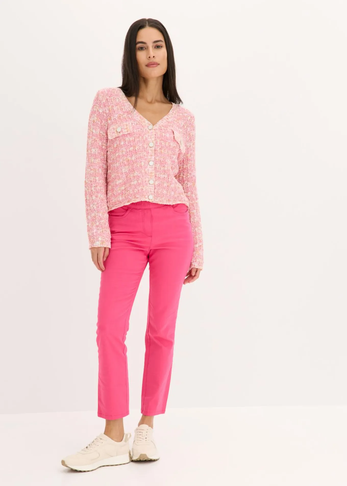 Chaqueta de punto de bouclé