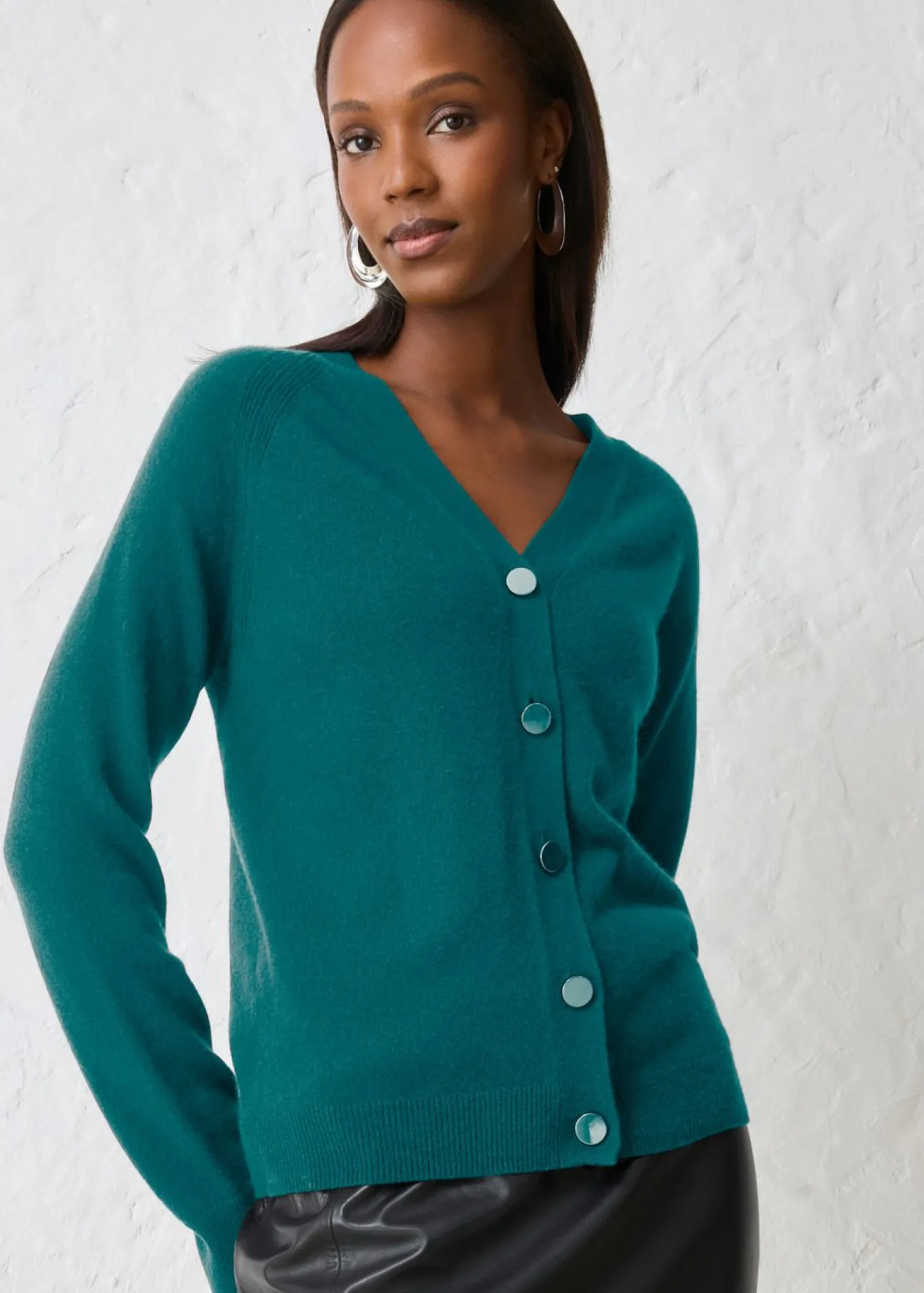 Chaqueta de punto de cachemira con Good Cashmere Standard®