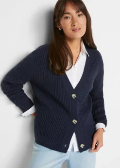 Chaqueta de punto de canalé