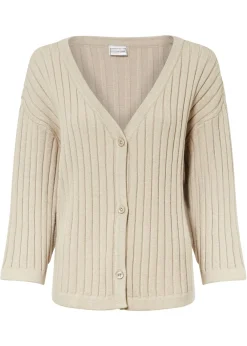 Chaqueta de punto de estilo boxy