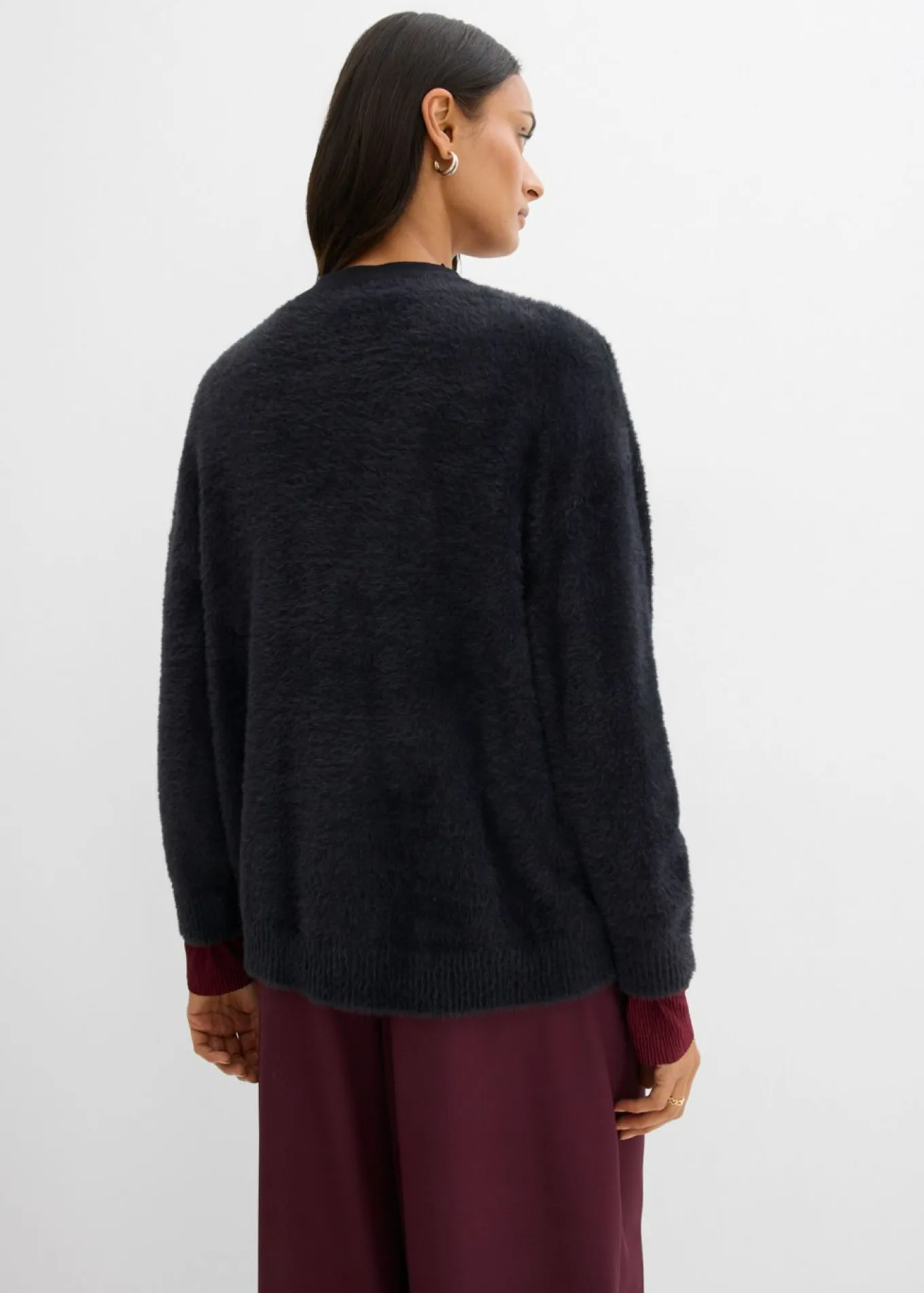 Chaqueta de punto de mezcla de viscosa