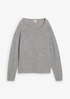 Chaqueta de punto de mezcla de alpaca