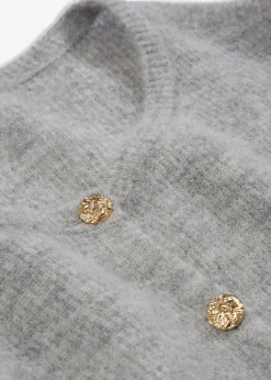 Chaqueta de punto de mezcla de alpaca