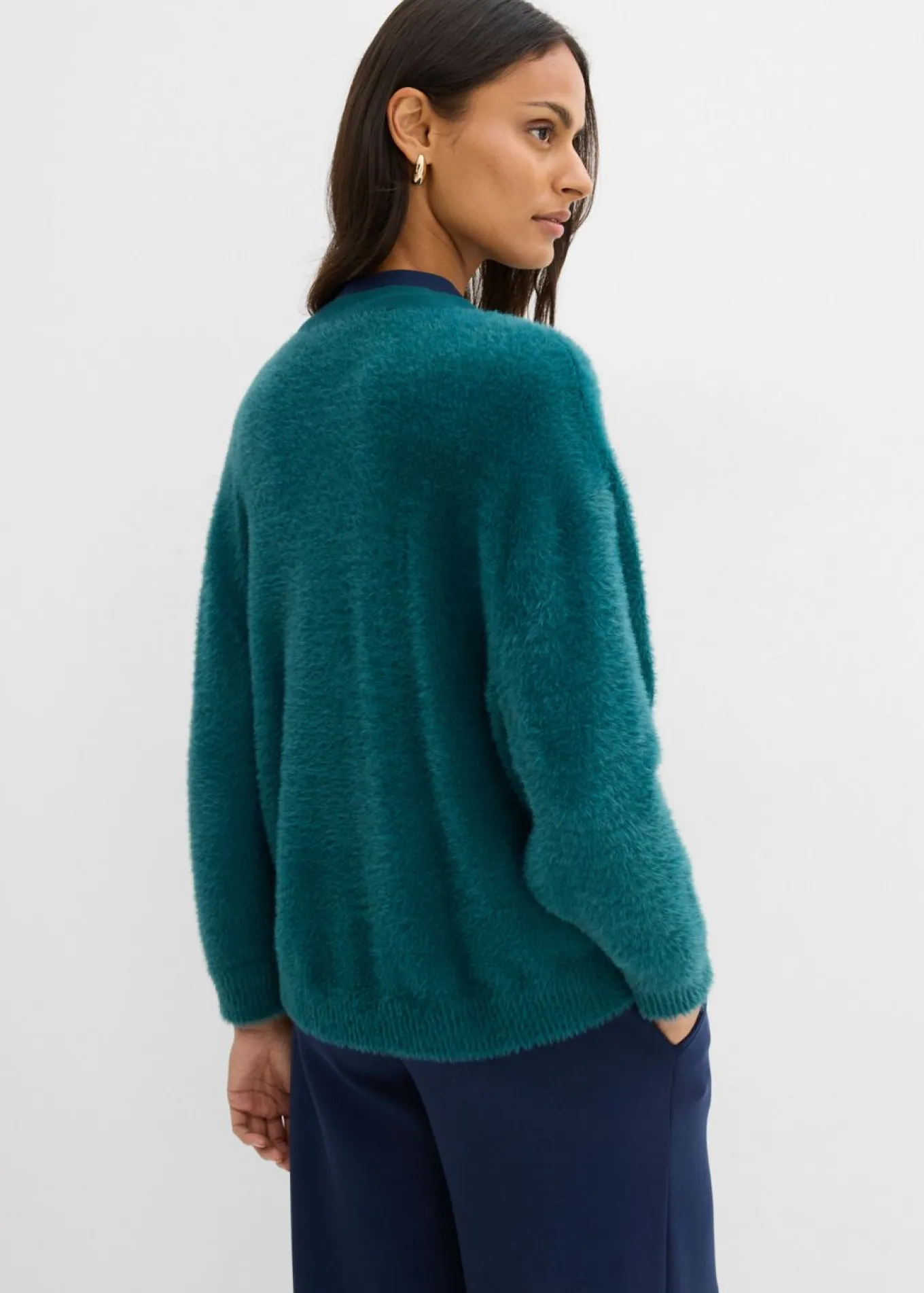 Chaqueta de punto de mezcla de viscosa