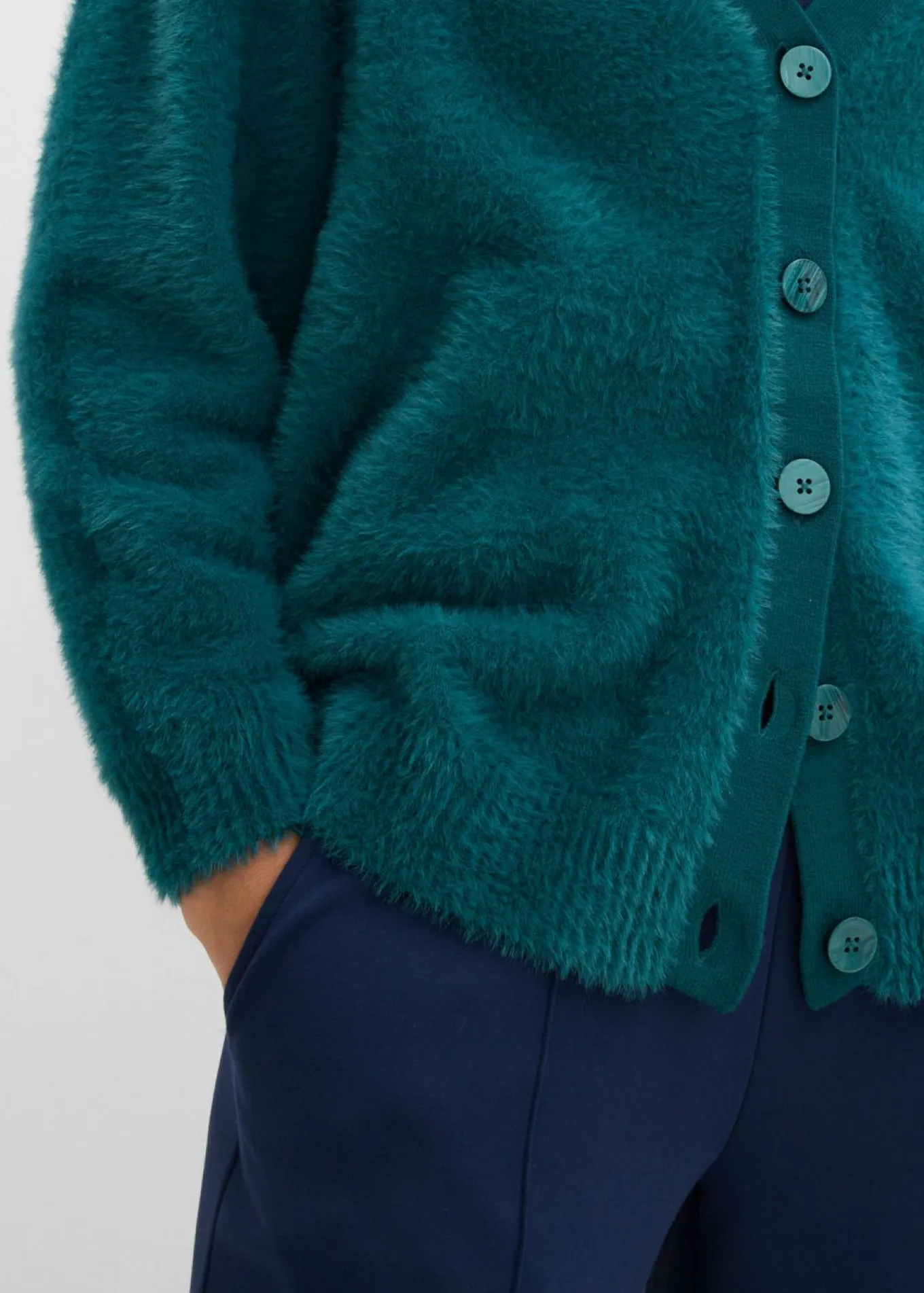 Chaqueta de punto de mezcla de viscosa