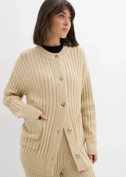 Chaqueta de punto de mezcla de viscosa suave