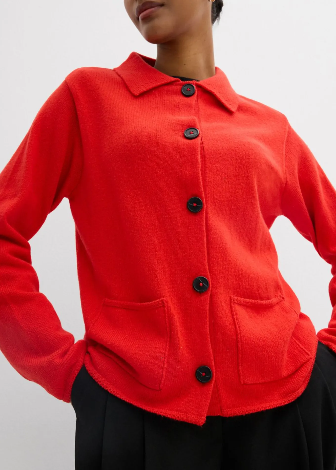 Chaqueta de punto de mezcla de viscosa