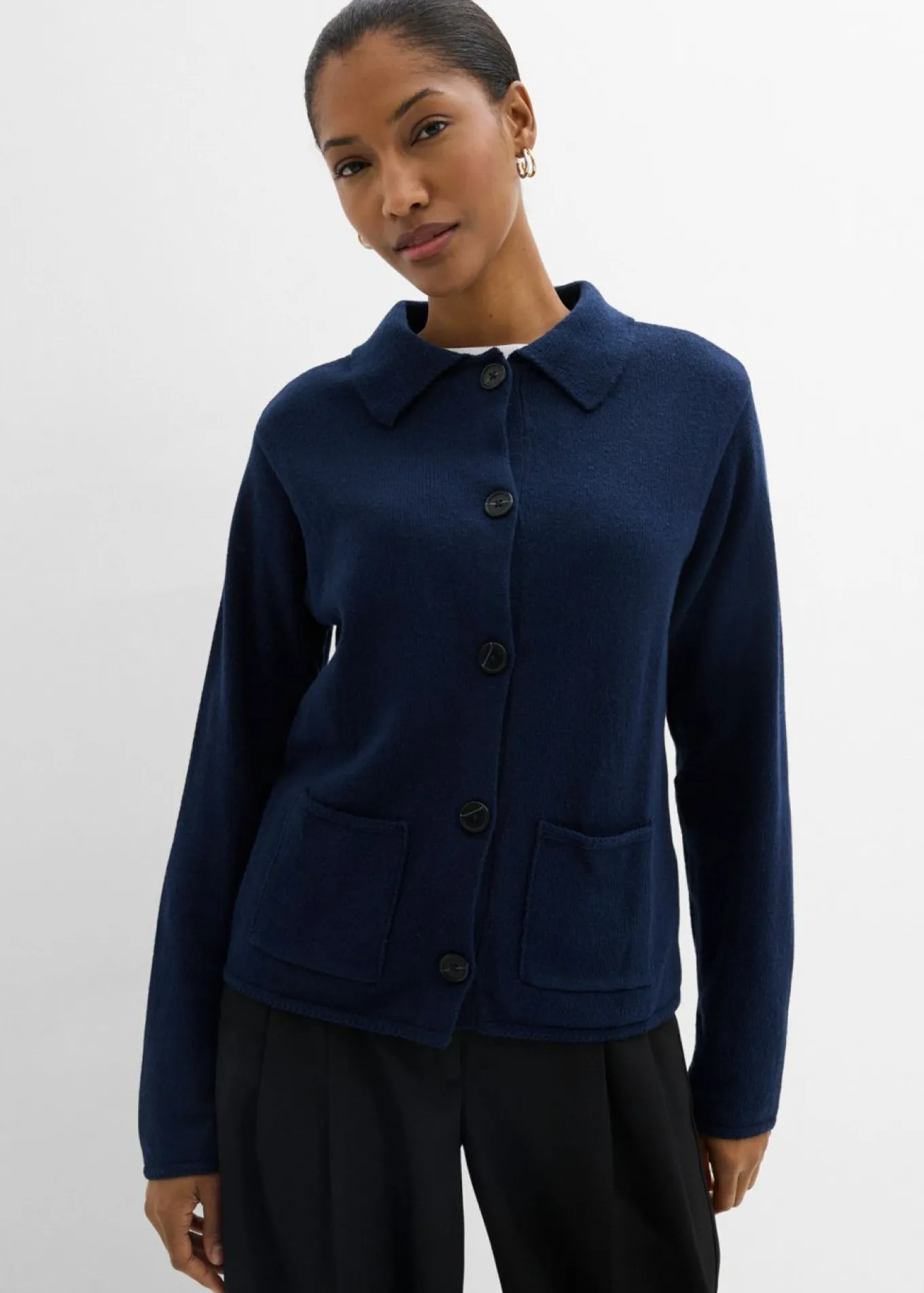 Chaqueta de punto de mezcla de viscosa