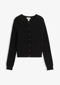 Chaqueta de punto de mezcla de lana con botones decorativos