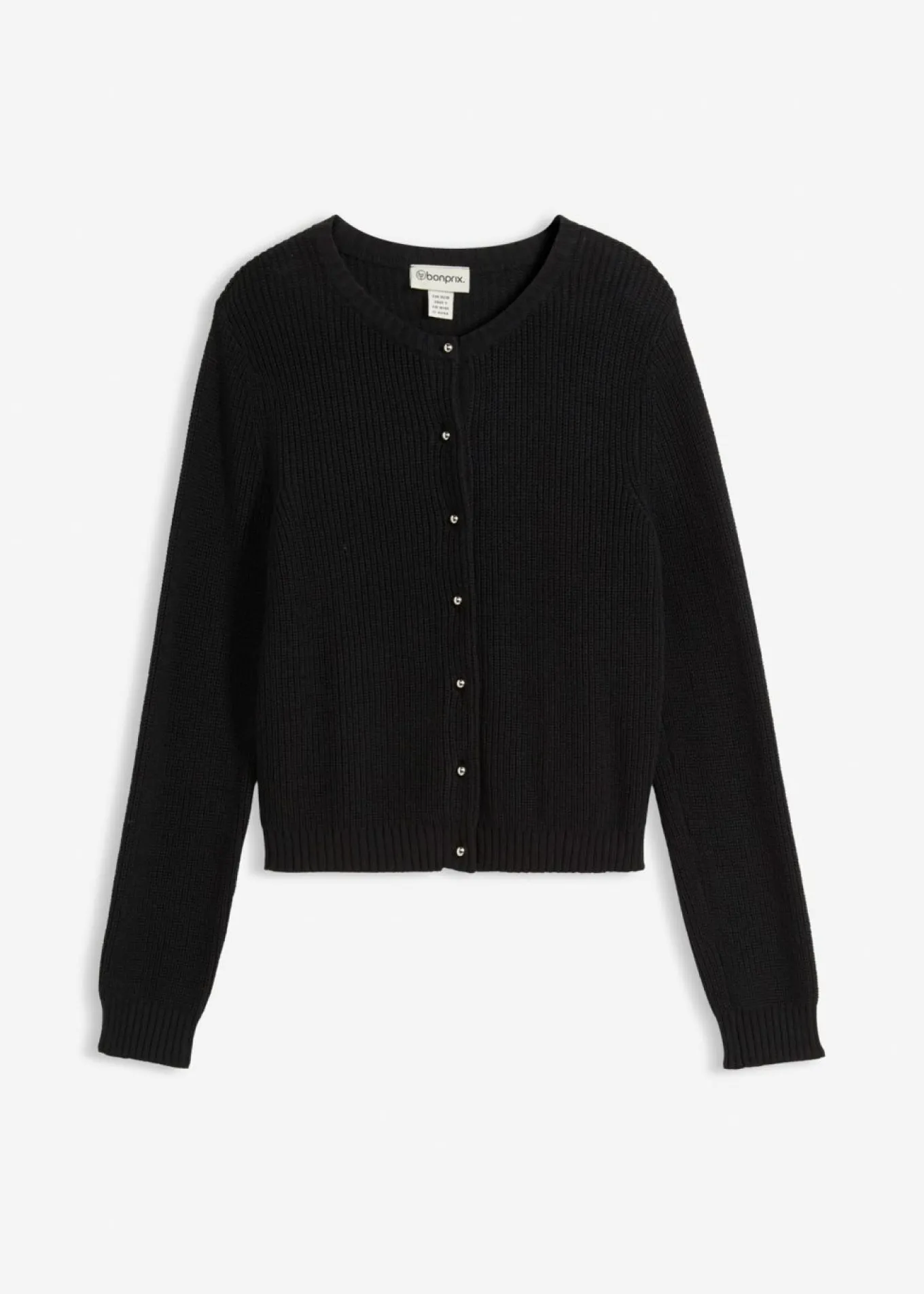 Chaqueta de punto de mezcla de lana con botones decorativos