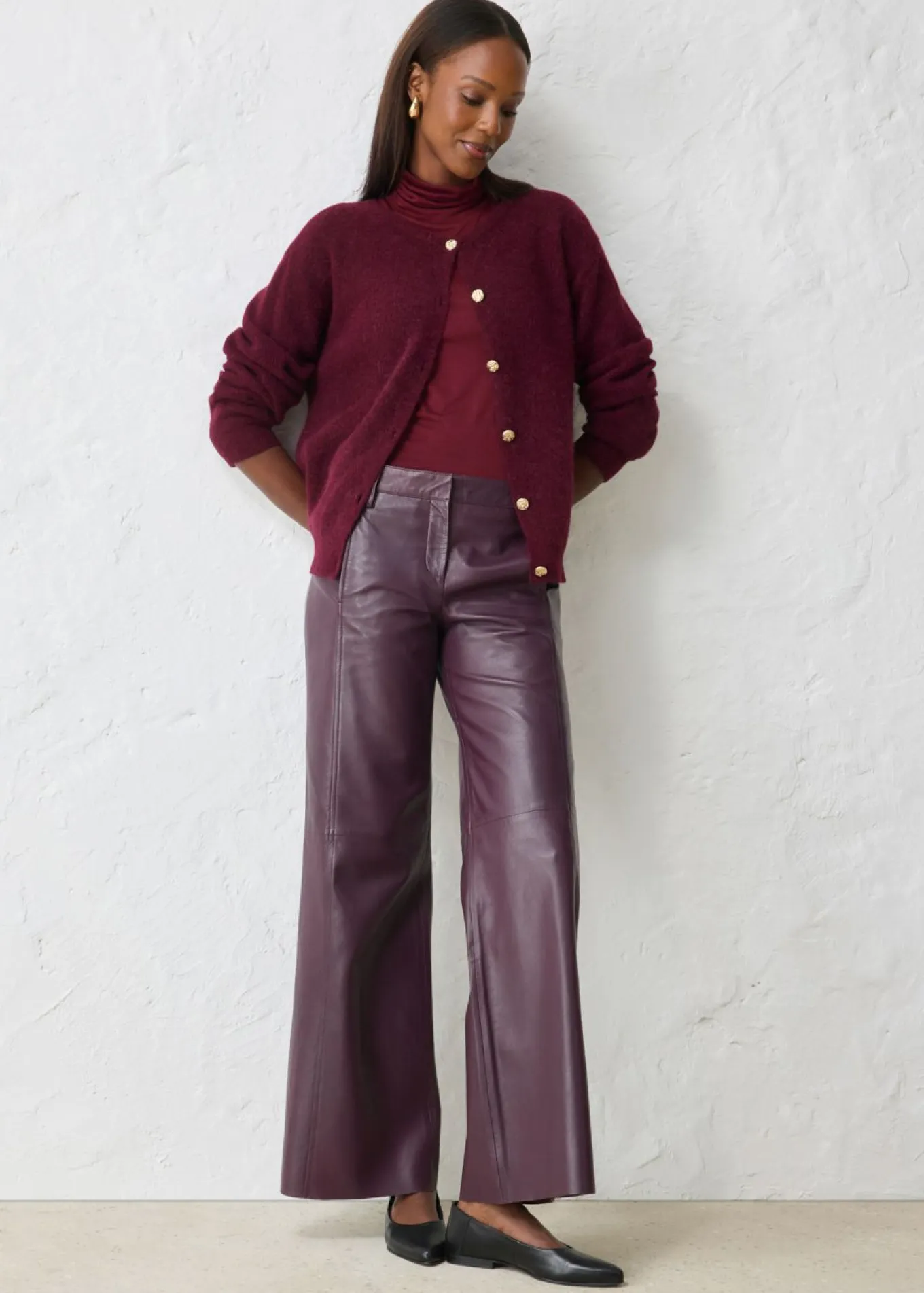 Chaqueta de punto de mezcla de alpaca