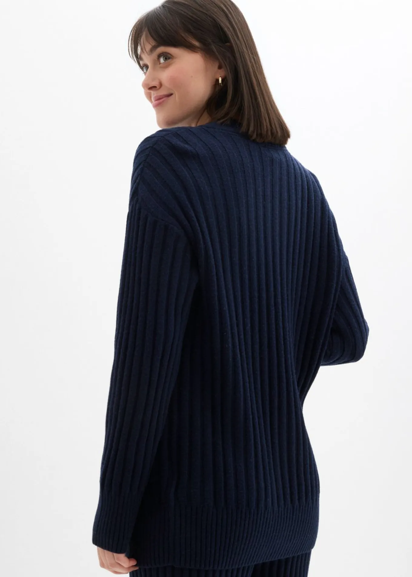 Chaqueta de punto de mezcla de viscosa suave