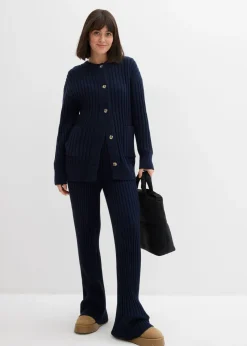 Chaqueta de punto de mezcla de viscosa suave
