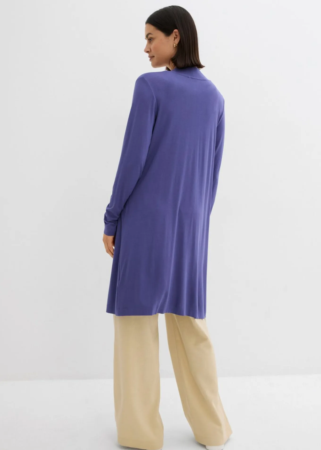 Chaqueta de punto de suave mezcla de viscosa