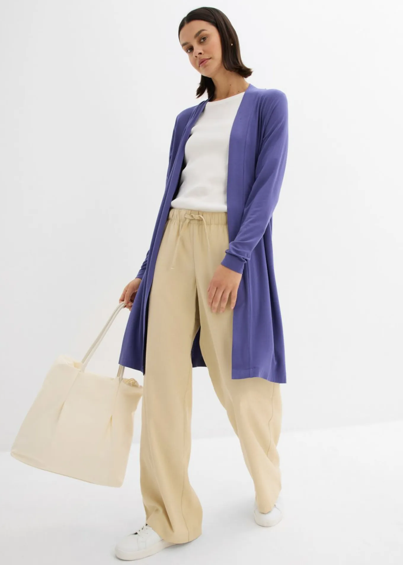 Chaqueta de punto de suave mezcla de viscosa