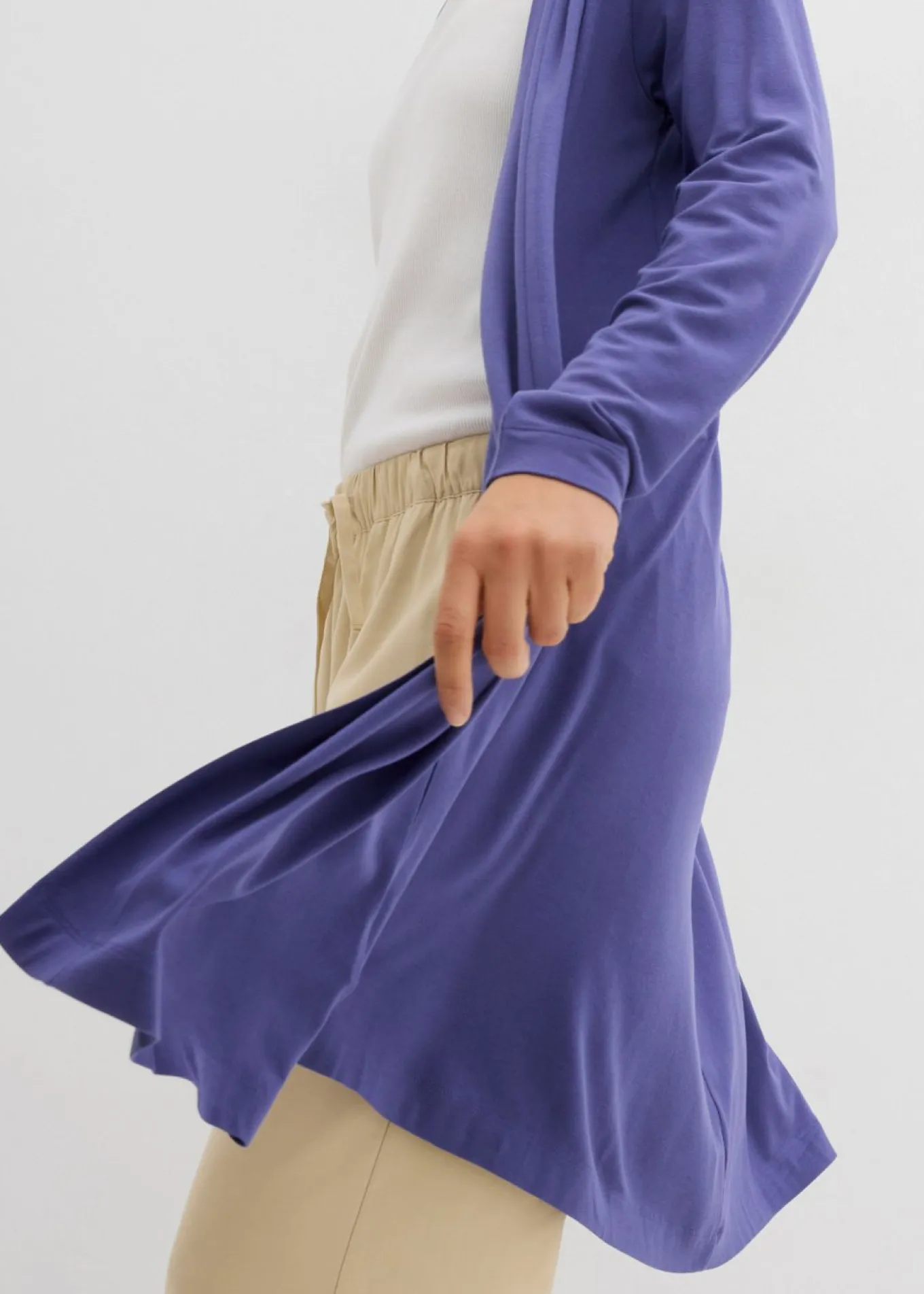 Chaqueta de punto de suave mezcla de viscosa
