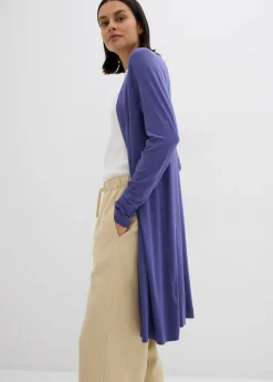 Chaqueta de punto de suave mezcla de viscosa