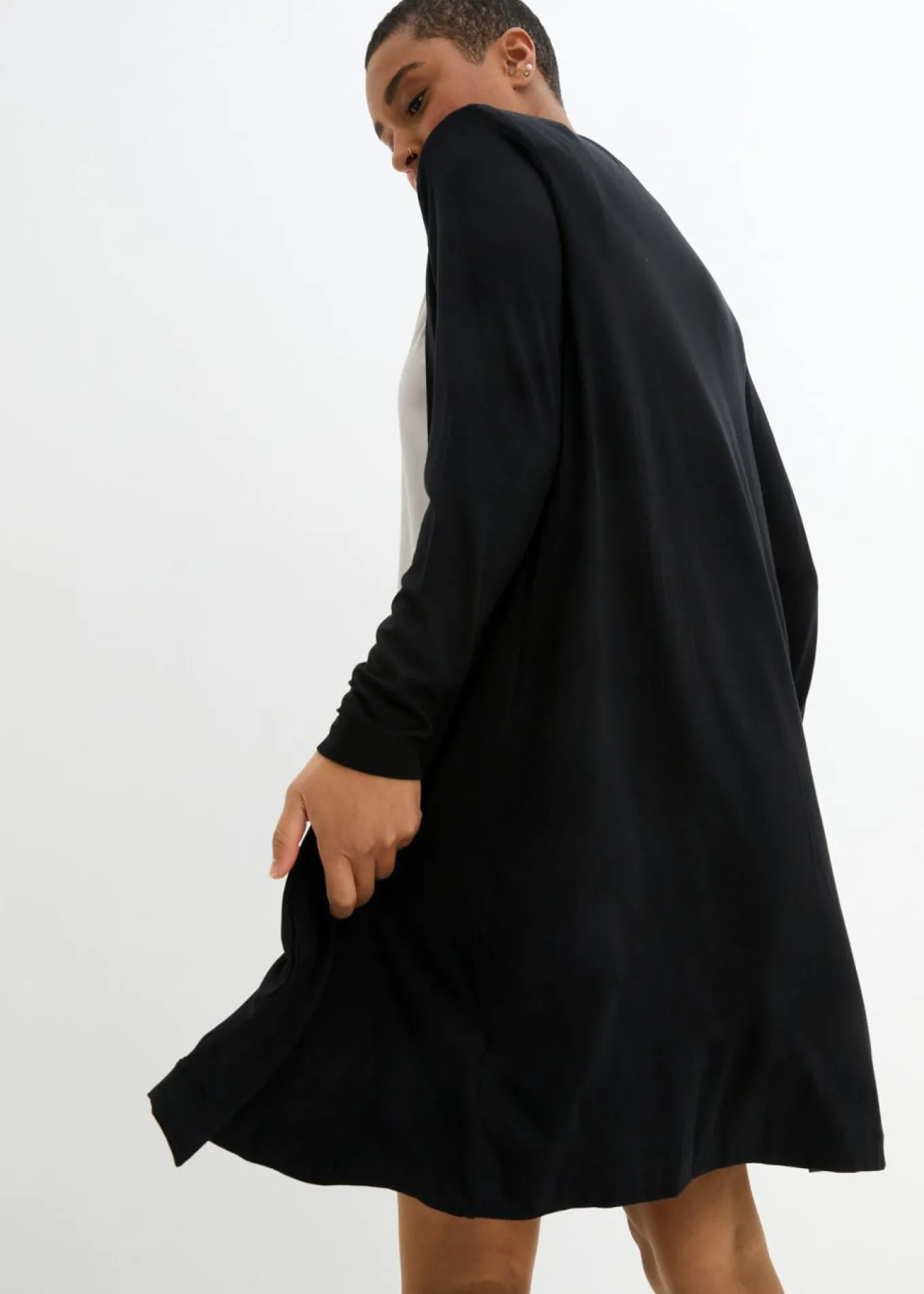 Chaqueta de punto de suave mezcla de viscosa
